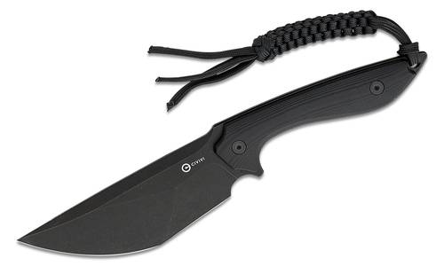 CIVIVI TuffKnives Concept 22 Fixed Blade Knife 4.8" D2 -  Black G10 Handles, Kydex Sheath -  C21047 -1