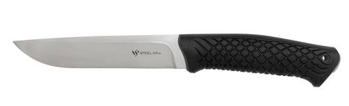STEEL WILL KNIVES DRUID 250 FIXED BLADE - BLACK THERMOPLASTIC  HANDLE  - SATIN 6.10" 