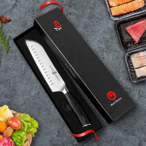 TUO Santoku Knife Japanese Chef Knife 7 inch Asian Knife  -TC1904 