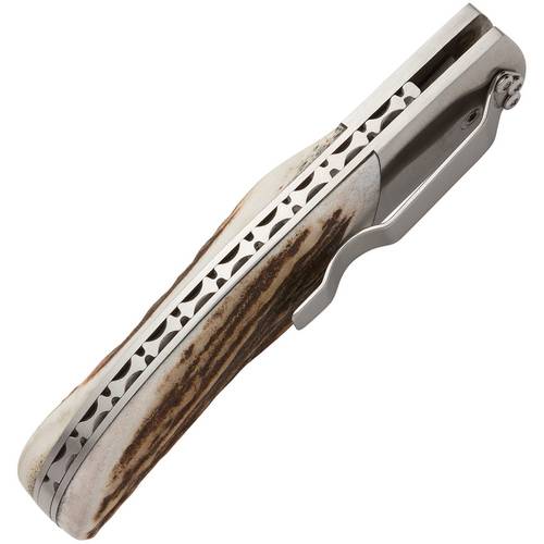 Browning Illusion Stag Linerlock Pocket Knife BR0370 -   3" (7.62cm) 