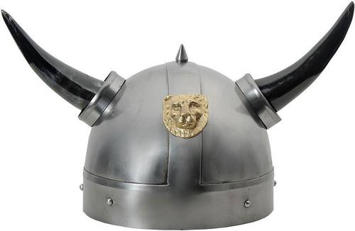 Lion Viking Helmet - -  خوذة الفايكنق  بشعار اسد 
