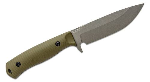 Benchmade Anonimus Fixed Blade Knife 5" CPM-CruWear Tungsten Gray Drop Point, OD Green G10  - 539GY