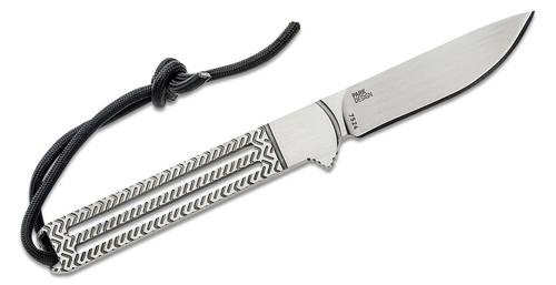 CRKT 7524 Jeff Park Testy Fixed Neck Knife 2.38" Satin Plain Blade, Skeletonized 