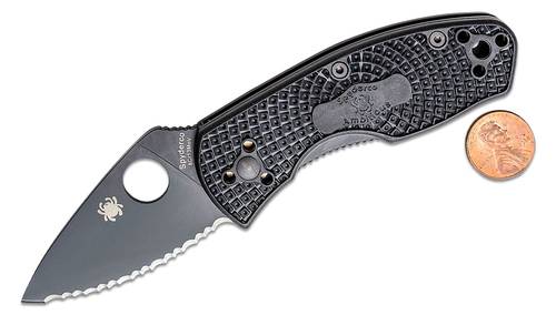 Spyderco Ambitious Lightweight Folding Knife 2.31"  FRN Handles - C148SBBK