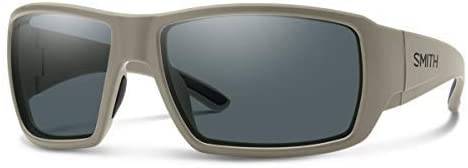Smith Optics Elite Operators Choice Rectangular Sunglasses, Tan 499 / Polarized Gray, One Size   - 203372YZ462M9
