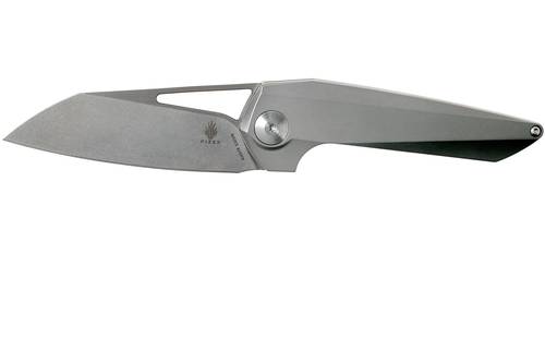Kizer Isham Theta Frame Lock Knife Titanium (3.1" Stonewash) Ki4514 - Elijah Isham  