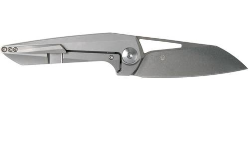 Kizer Isham Theta Frame Lock Knife Titanium (3.1" Stonewash) Ki4514 - Elijah Isham  
