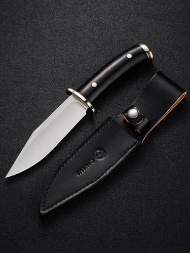 CIVIVI Knives Teton Tickler Fixed Blade Knife 5.45" D2 - G10 H Leather Sheath - C20072-1