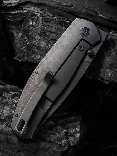 We Knife Ray Laconico Esprit Folding Knife 3.25" CPM-20CV  Marble Carbon Fiber and Titanium Handle - WE20025A -C