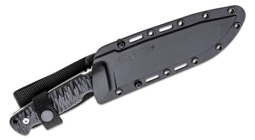 Cold Steel Razor Tek Fixed Blade Knife 6.5" 4116 Satin Recurve, Black GFN Handles, Secure-Ex Sheath - FX-65RZR 