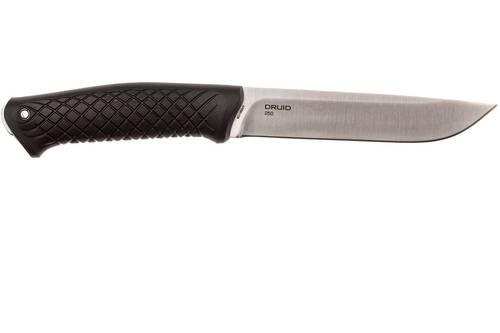 STEEL WILL KNIVES DRUID 250 FIXED BLADE - BLACK THERMOPLASTIC  HANDLE  - SATIN 6.10" 