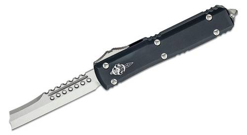 Microtech Ultratech Hellhound Razor OTF Automatic Knife 3.4" Stonewash 119R-10S