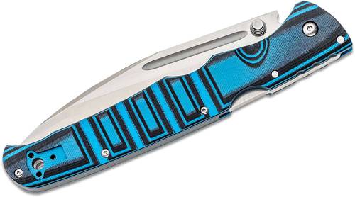Cold Steel 62P2A Frenzy II Folding Knife 5.5" S35VN Satin Plain Blade, Blue/Black G10 Handles