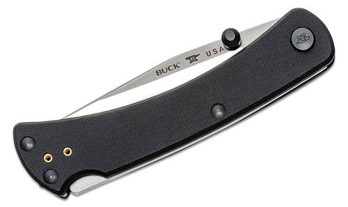Buck 110 Slim Pro TRX Folding Hunter 3.75" S30V Plain Blade, Black G10 Handles  - 11880