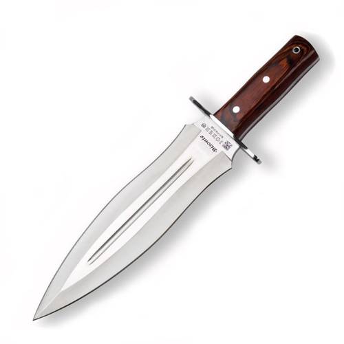 JOKER Fixed Blade Double Edged Knife CR44 -  جوكر خشب جوز حدين 