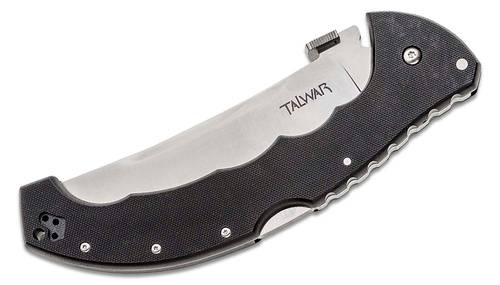 cold Steel 21TBX Talwar Folding Knife 5.5" S35VN Satin Plain Blade, Black G10