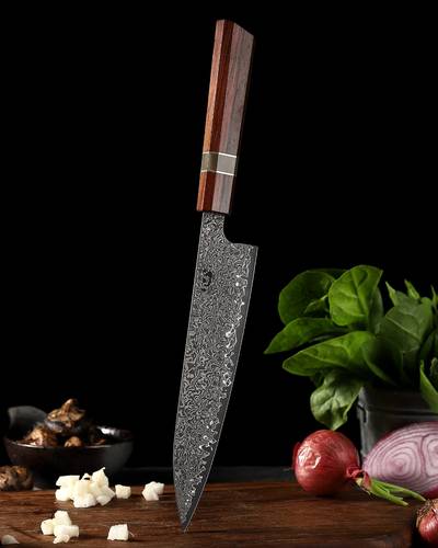    XinCraft 9" Chef Knife  -  XC120 - 138mm -   سكين مطبخ دمشقيه 