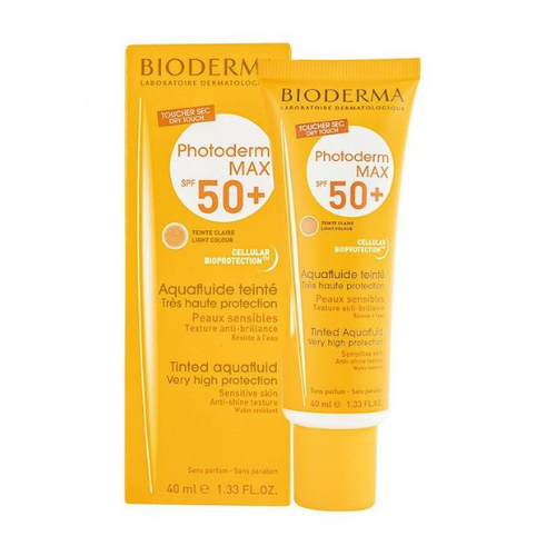كريم واقي من الشمس اكوا فلويد تنت spf50٪ من بيوديرما  40 مل - Bioderma sunblock cream with SPF50, 40 ml