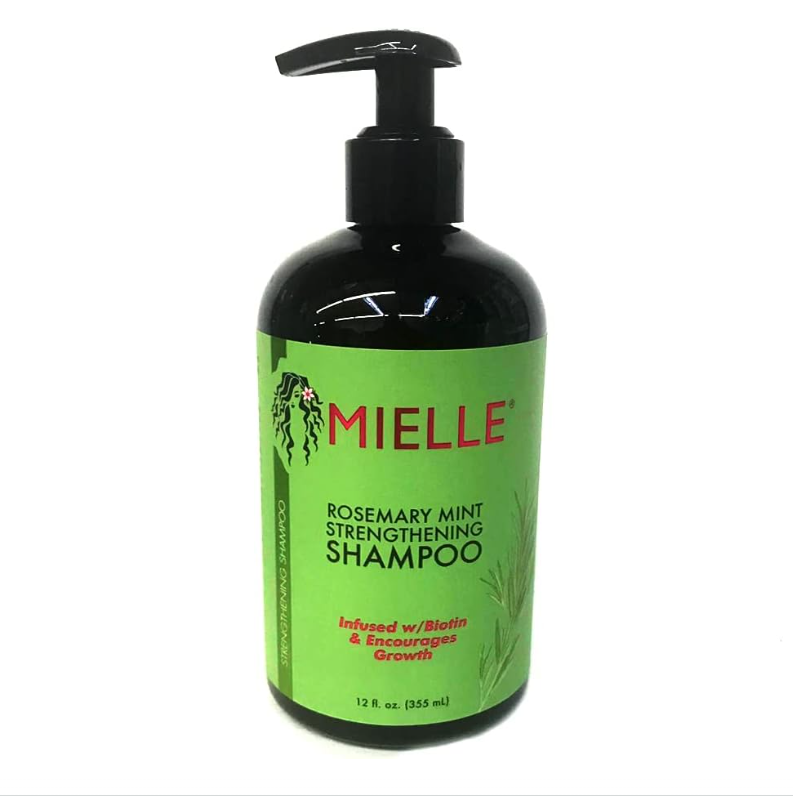 Mielle Organics Rosemary Mint Strengthening Shampoo Infused with Biotin, Cleanses and Helps Strengthen Weak and Brittle Hair, 335ml