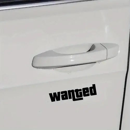 Fashion Windshield Wanted Car Window Sticker Auto Moto Safety Signs Car Decals Decoration Sticker