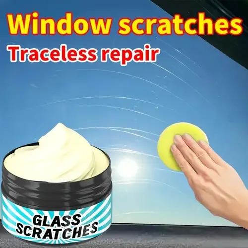 Glass Scratch Repair Paste - Universal For Repairing Scratches On Car Windows, Bathroom Glass, Glasses, Lenses