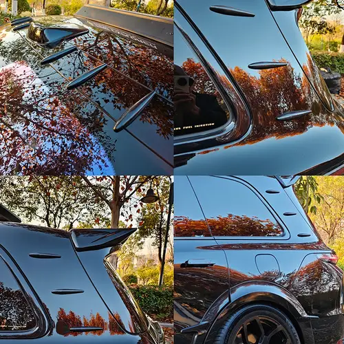 8pcs Car Exterior Decorative Fender Trim, Car Modified Small Spoiler Trim, Car Sporty Decorative Strips, Car Decorative Stickers