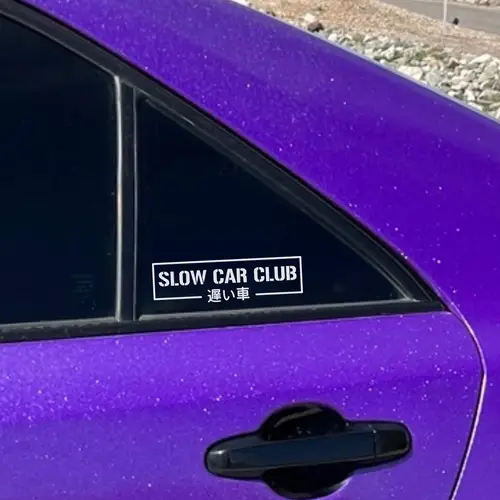 بطيئة نادي السيارات JDM الفينيل سيارة صائق اليابانية كانجي الفينيل نافذة الوفير ملصقات ديكور يموت قطع الديكور