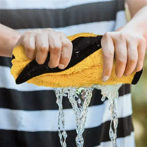 1/2/6/10pcs Microfiber Cleaning Towel Thicken Soft Drying Cloth Car Body Washing Towels Double Layer Clean Rags Car Accessories