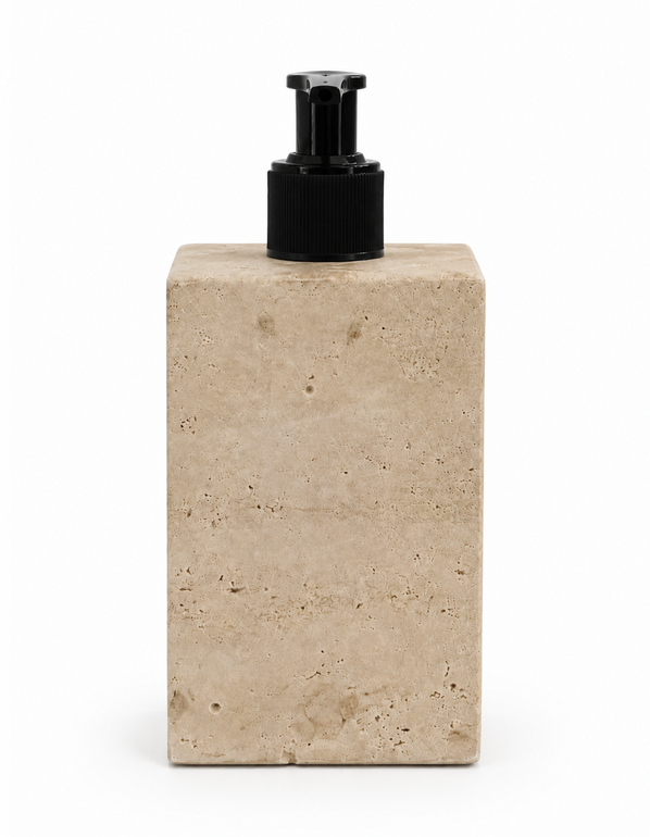 Travertine Liquid Soap Dispenser