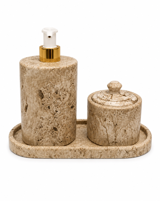 Luxury Travertine Marble Bathroom Set