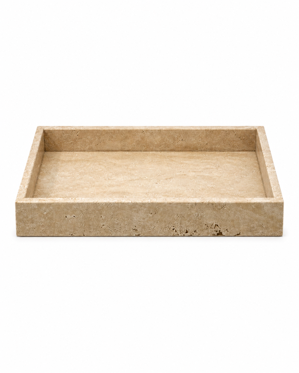 Rectangular Travertine Marble Tray