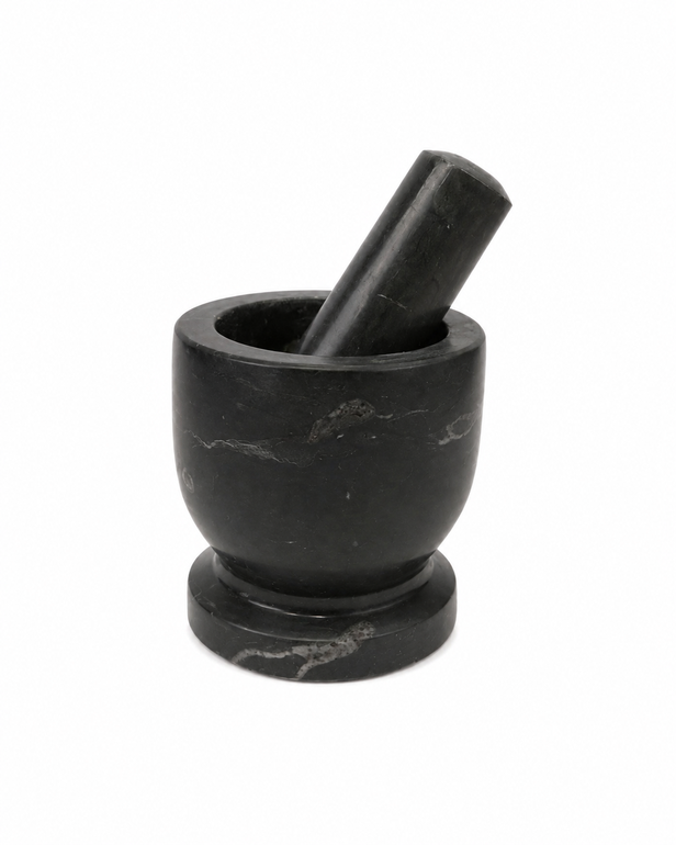Natural Marble mortar and pestle