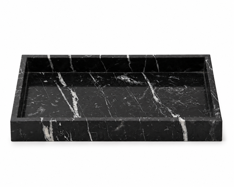 Luxury Black Marble Tray