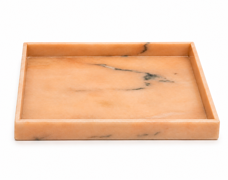 Rosa Portugues Marble Display Tray
