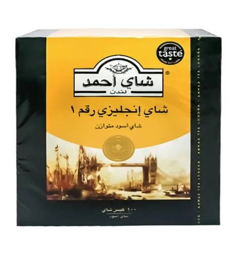 شاى أحمد الانجليزى رقم 1  - 100 خيط 