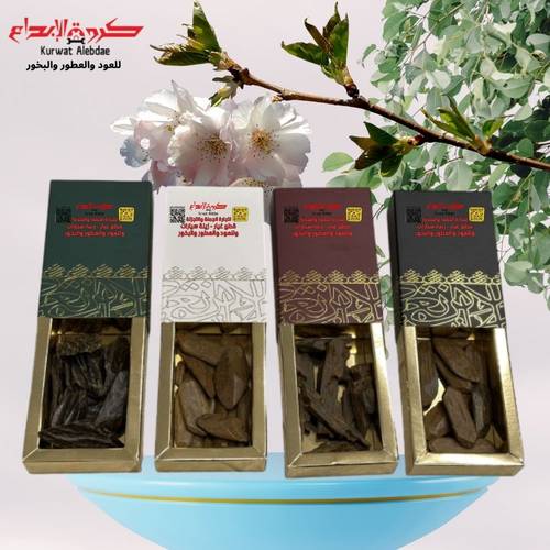 بكج 4 بوكسات عود طبيعي محسن مروكو وكلمنتان