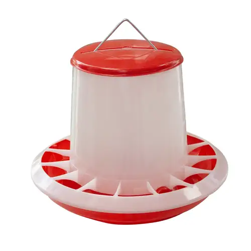 6kg Anti-Waste Plastic Poultry Feeder with Divider Ring (Ideal Medium Size)