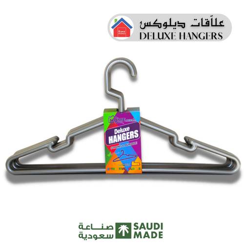 علاقات ملابس نوع ديلوكس ( Deluxe ) ، لون ( فضي ) عدد ( 216 ) قطعة / كرتون