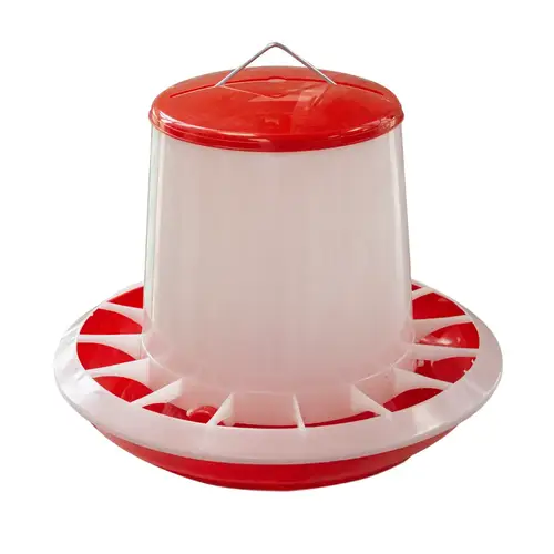 10kg Giant Anti-Waste Plastic Poultry Feeder with Divider Ring
