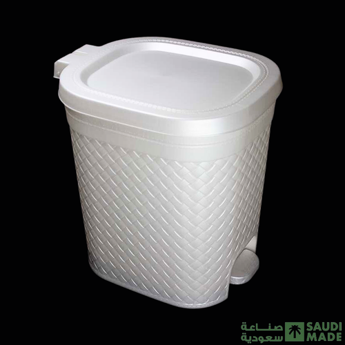 Rattan Trash Bin with Padel 15 ltr