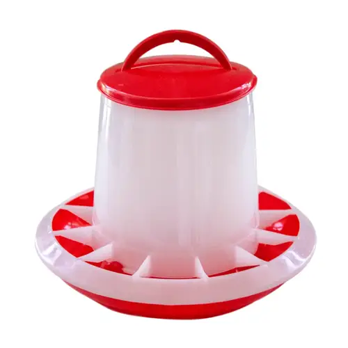Hanging Plastic Poultry & Bird Feeder (Anti-Waste) - 1.5kg Capacity