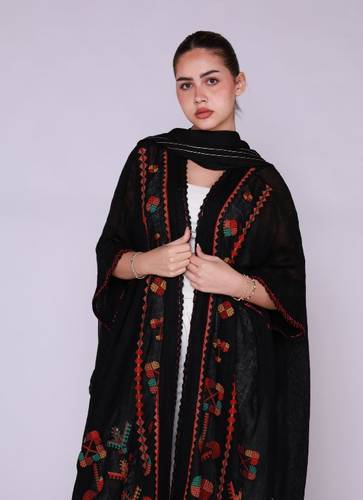 عباية بشت لينن صيفي | متعددة الالوان - Free size - بني