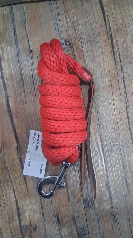 مقود سحب للخيل سمك 3/4" طول 180سم أسود - YELLOW