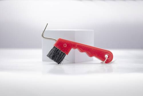 SUPER HOOF PICK BRUSH - BLACK