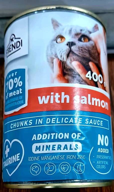 FRENDI ADULT CATS WET FOOD WITH SALMON 400G