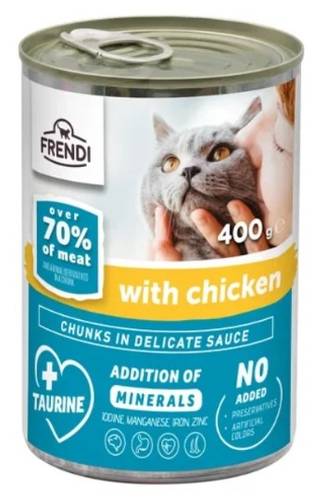 FRENDI ADULT CATS WET FOOD WITH CHICKEN 400G