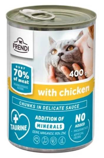 FRENDI ADULT CATS WET FOOD WITH CHICKEN 400G