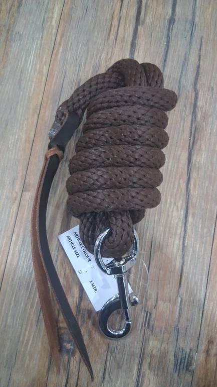 مقود سحب للخيل سمك 3/4" طول 180سم أسود - YELLOW