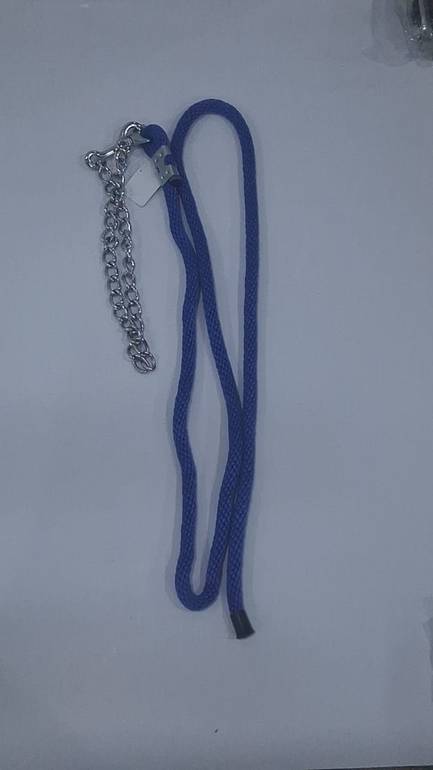 مقود سحب للخيل بسلسلة وخطاف طول 240سم - BLUE