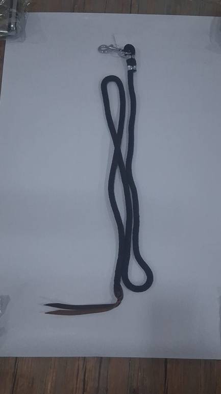 مقود سحب للخيل سمك 3/4" طول 180سم أسود - YELLOW